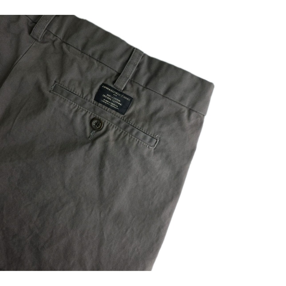 Banana Republic 38X30 Brown Straight Fit Gavin Cotton Mens Chino Pants
